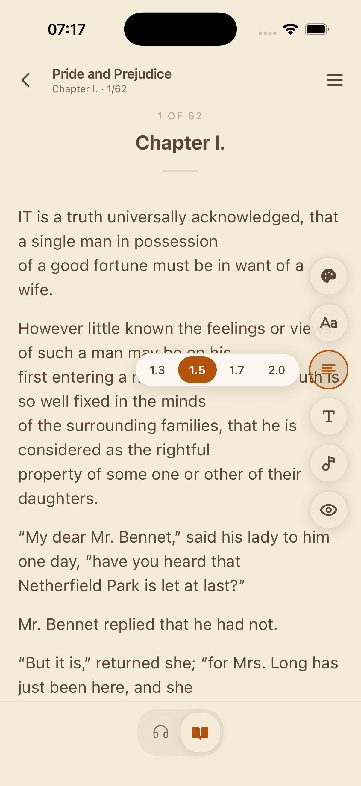 Reader mode